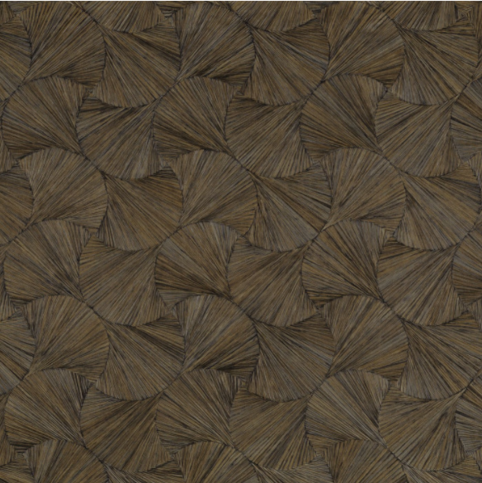 Lombok Kaki Fonce Wallcovering by Casamance