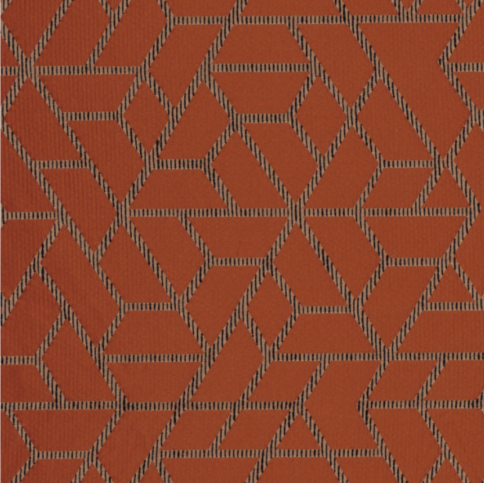 Premiere Loge Orange brulee Fabric by Casamance 