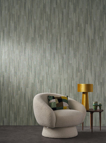 Sapelli Sauge Wallcovering by Casamance