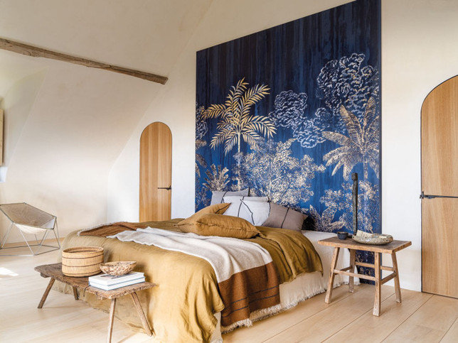 Siwa Marine Wallcovering by Casamance