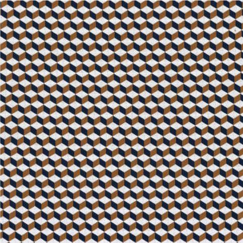 Strapontin Marine / Ambre Fabric by Casamance 