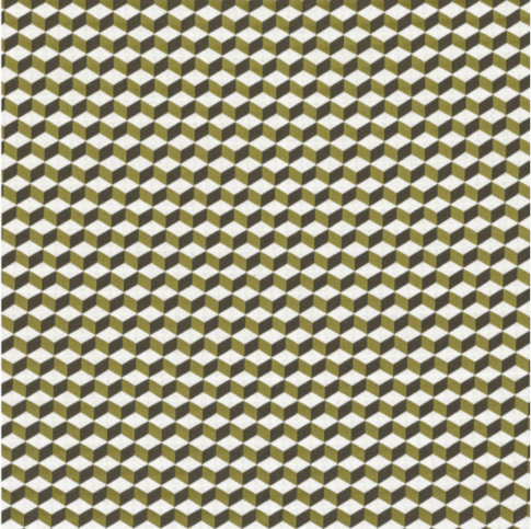 Strapontin Olive / Anthracite Fabric by Casamance 