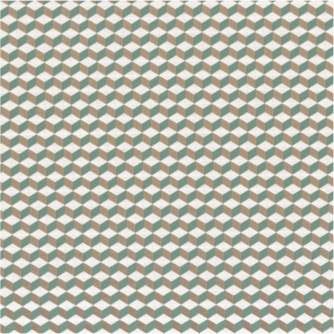 Strapontin Sable / Celadon Fabric by Casamance 