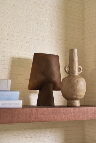Striata Ivoire/OR Wallcovering by Casamance