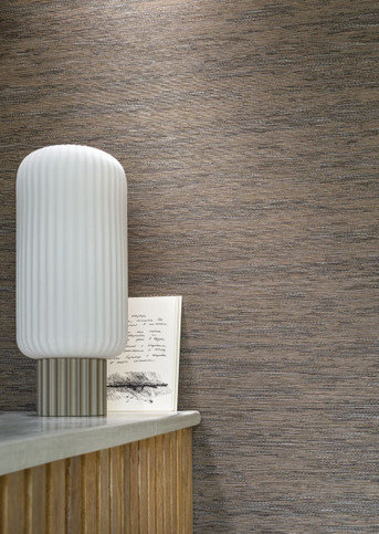 Tatami Anthracite/Dore Wallcovering by Casamance