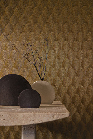 Tourmaline Ambre Wallcovering by Casamance