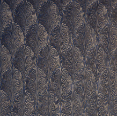 Tourmaline Marine/doré Wallcovering by Casamance