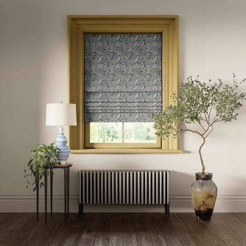 Acanthus Denim Fabric by Clarke & Clarke 