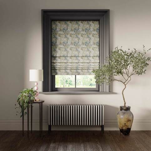 Acanthus Slate/Dove Fabric by Clarke & Clarke 