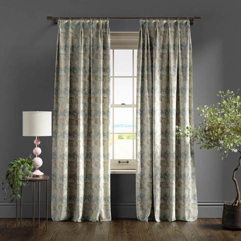 Acanthus Slate/Dove Fabric by Clarke & Clarke 
