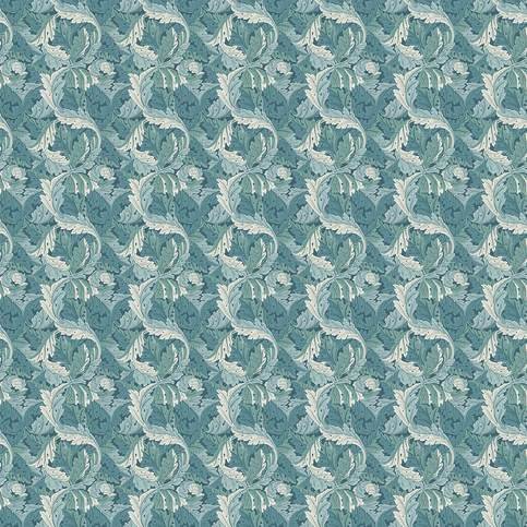 Acanthus Teal Fabric by Clarke & Clarke 