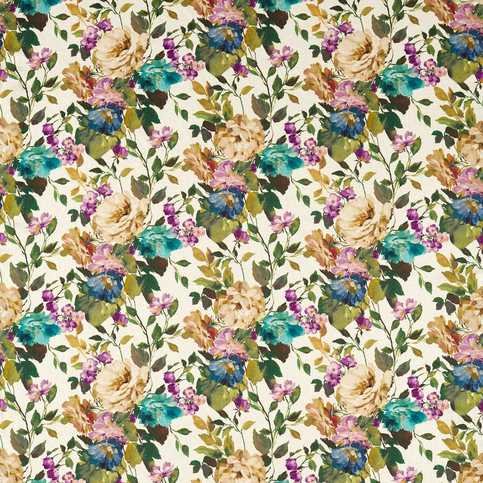 Bloom Amethyst Fabric by Clarke & Clarke 