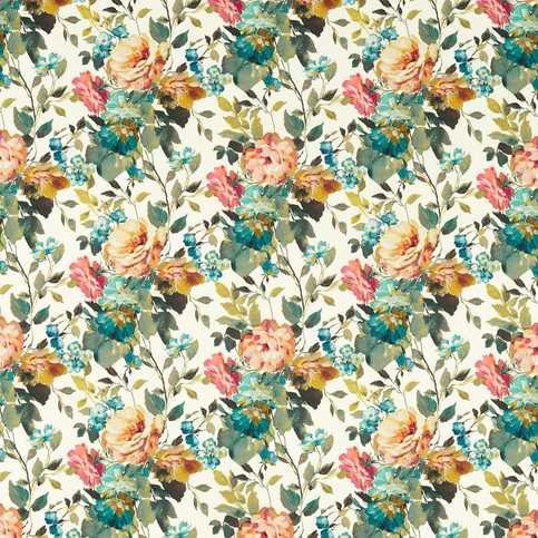 Bloom Antique Fabric by Clarke & Clarke 