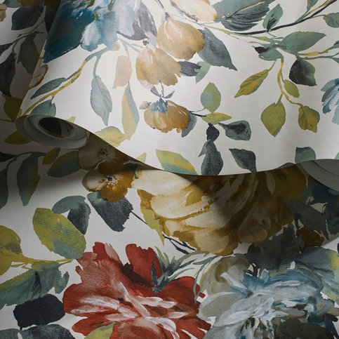 Bloom Antique Wallcovering by Clarke & Clarke