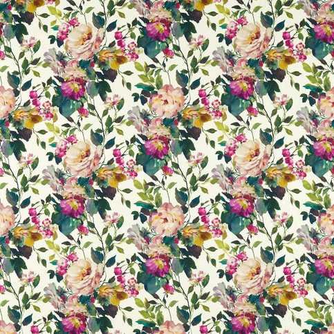 Bloom Fuchsia Fabric by Clarke & Clarke 