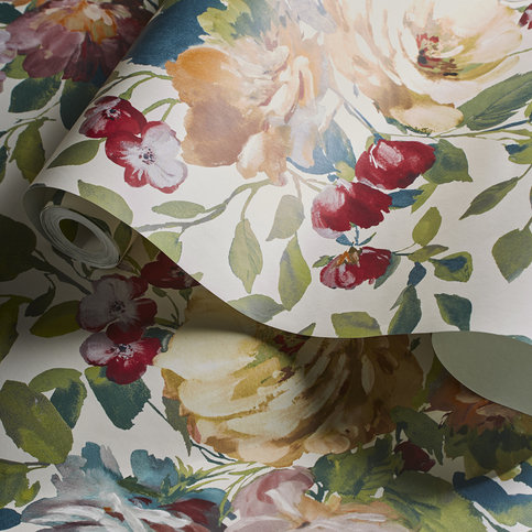 Bloom Multi Wallcovering by Clarke & Clarke