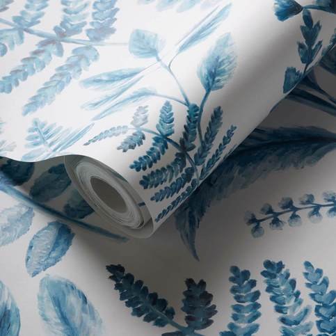Bracken Denim Wallcovering by Clarke & Clarke 