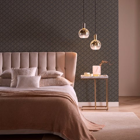 Chrysler Noir Wallcovering by Clarke & Clarke 