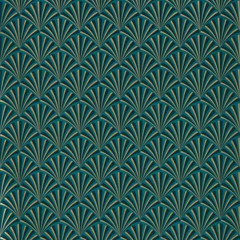 Chrysler Teal Wallcovering by Clarke & Clarke 