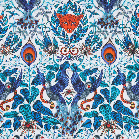 Amazon Blue Fabric by Emma J Shipley for Clarke & Clarke 