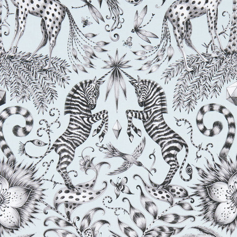 Kruger Eggshell Fabric by Emma J Shipley for Clarke & Clarke 