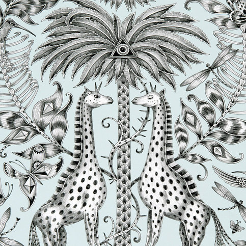 Kruger Eggshell Wallcovering by Emma J Shipley for Clarke & Clarke 