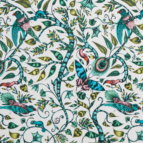 Rousseau Jungle Wallcovering by Emma J Shipley for Clarke & Clarke 