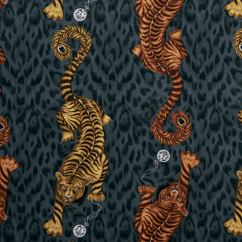 Tigris Flame Wallcovering by Emma J Shipley for Clarke & Clarke 