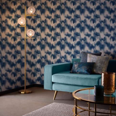 Colorante Midnight Wallcovering by Clarke & Clarke 