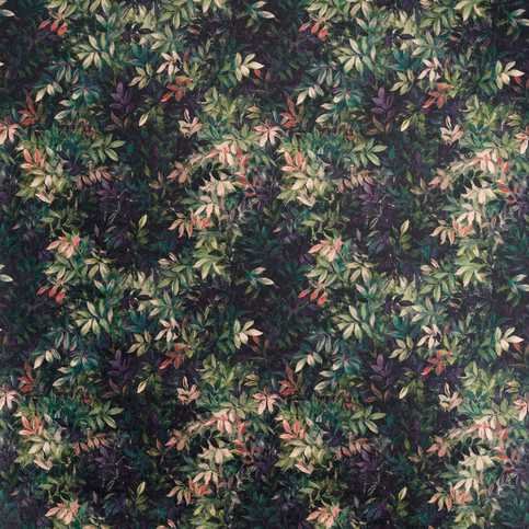 Congo Amethyst/Emerald Fabric by Clarke & Clarke 