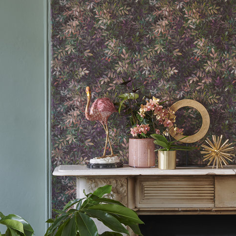 Congo Amethyst/Emerald Wallcovering by Clarke & Clarke