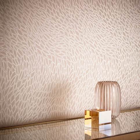 Corallino Ivory Wallcovering by Clarke & Clarke 