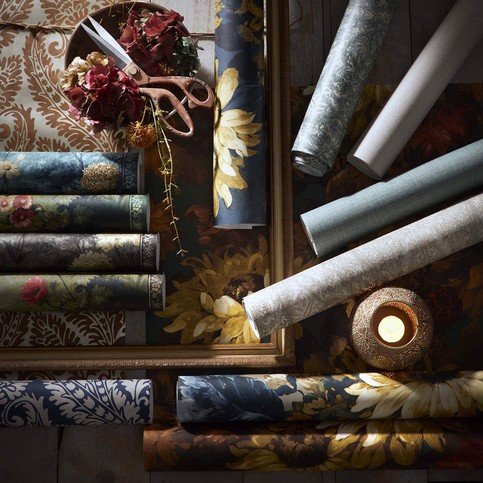 Dalton Eau De Nil Wallcovering by Clarke & Clarke 