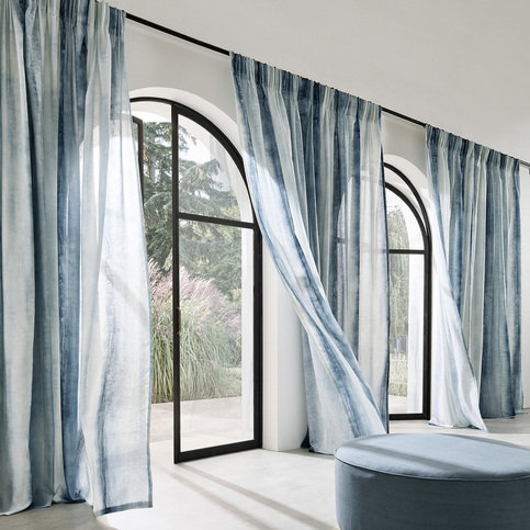 Diano Midnight Fabric by Clarke & Clarke 