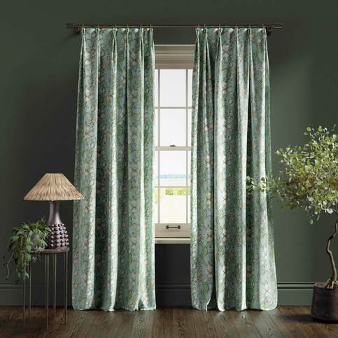 Golden Lily Apple/Blush Fabric by Clarke & Clarke 