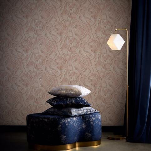 Lavico Blush Wallcovering by Clarke & Clarke 