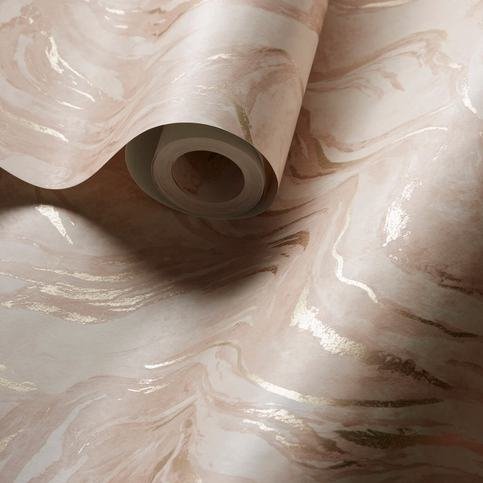Lavico Blush Wallcovering by Clarke & Clarke 