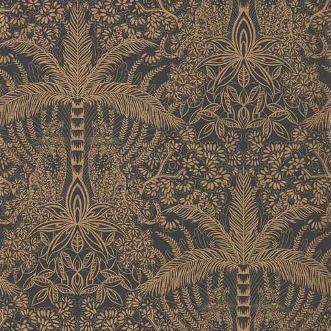 Leopardo Antique/Noir Wallcovering by Clarke & Clarke