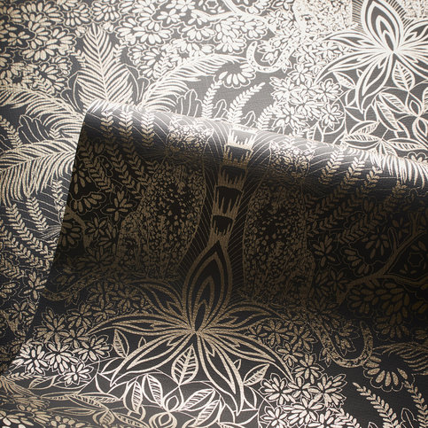 Leopardo Antique/Noir Wallcovering by Clarke & Clarke