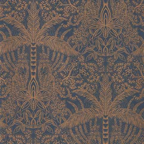 Leopardo Copper/Midnight Wallcovering by Clarke & Clarke