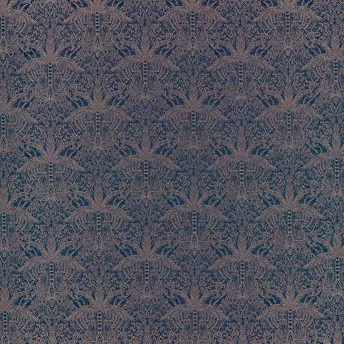 Leopardo Midnight/Copper Fabric by Clarke & Clarke 