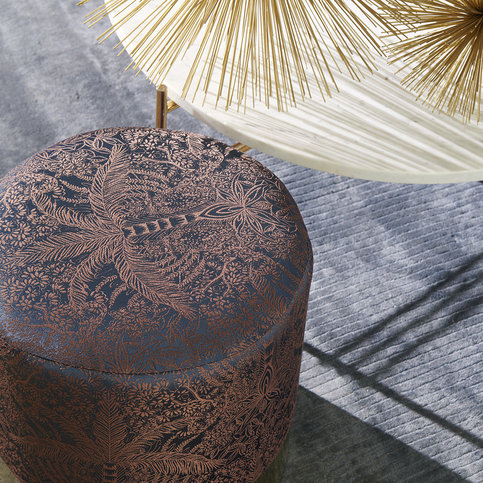 Leopardo Midnight/Copper Fabric by Clarke & Clarke 