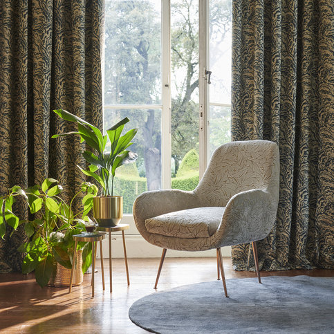 Lumino Kingfisher Fabric by Clarke & Clarke 