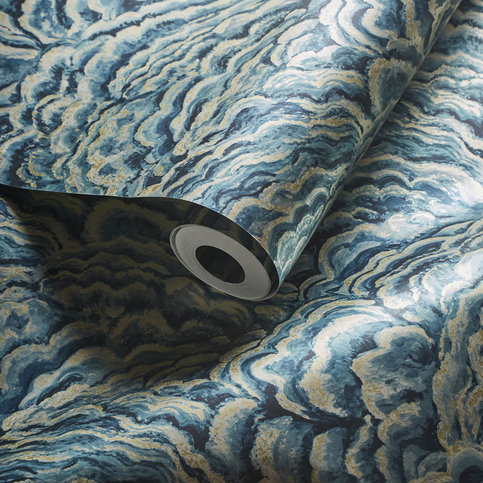Lumino Kingfisher/Gilver Wallcovering by Clarke & Clarke