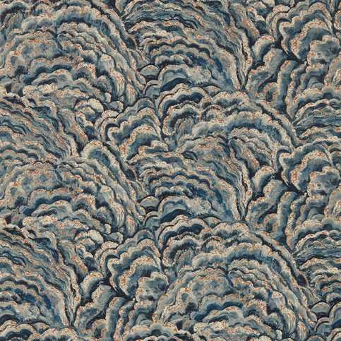 Lumino Midnight/Copper Wallcovering by Clarke & Clarke