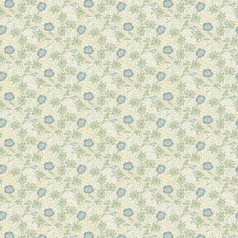 Mallow Apple/Linen Fabric by Clarke & Clarke 