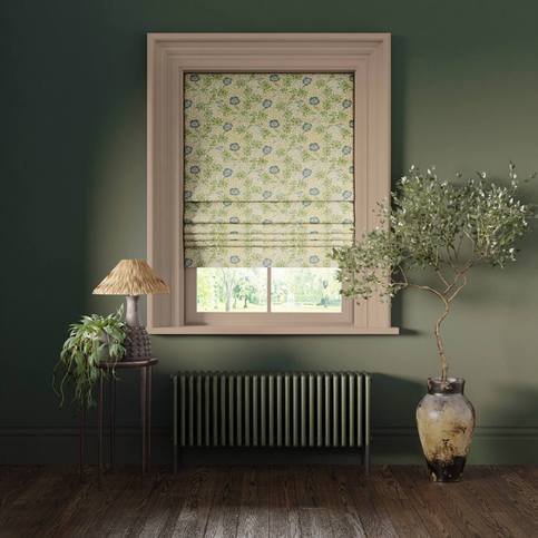 Mallow Apple/Linen Fabric by Clarke & Clarke 