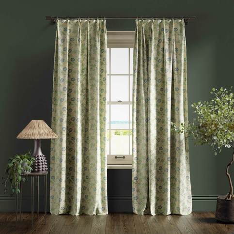 Mallow Apple/Linen Fabric by Clarke & Clarke 