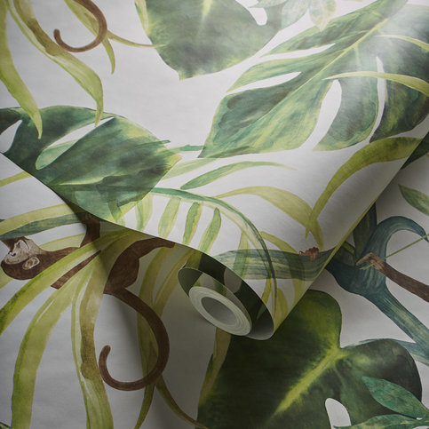 Monkey Business Natural Wallcovering by Clarke & Clarke