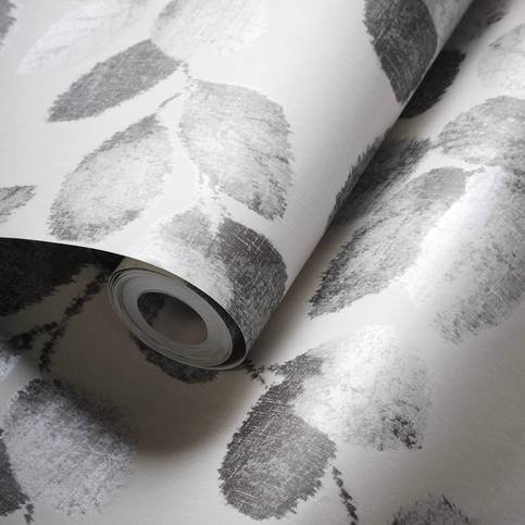 Northia Charcoal Wallcovering by Clarke & Clarke 